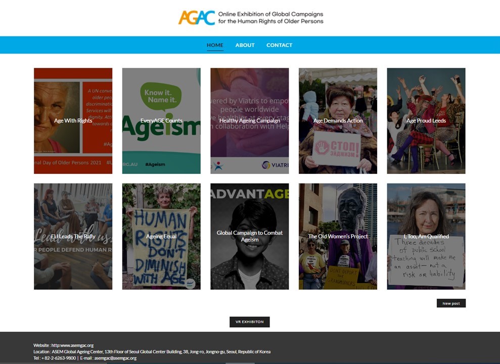 (Ended) [AGAC] Online Exhibition of Global Campaigns for the Human Rights of Older Persons